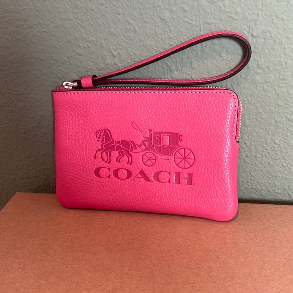 Coach strawberry haze wristlet